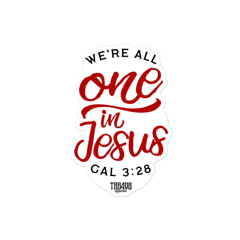 The ONE IN JESUS Sticker