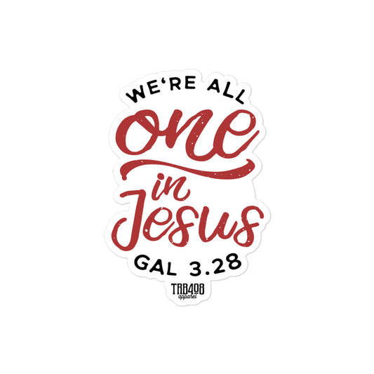 The ONE IN JESUS Sticker